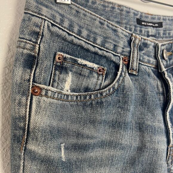 Nice Claup Co. Women's Size 26 The Basic Jeans Distressed Ankle Japanese Brand - Picture 4 of 11